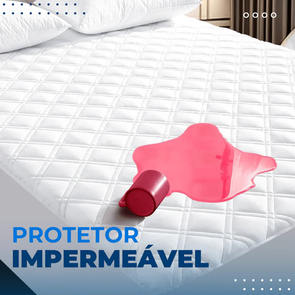 Protetor de Colchão VELUNA - Impermeável com Elástico